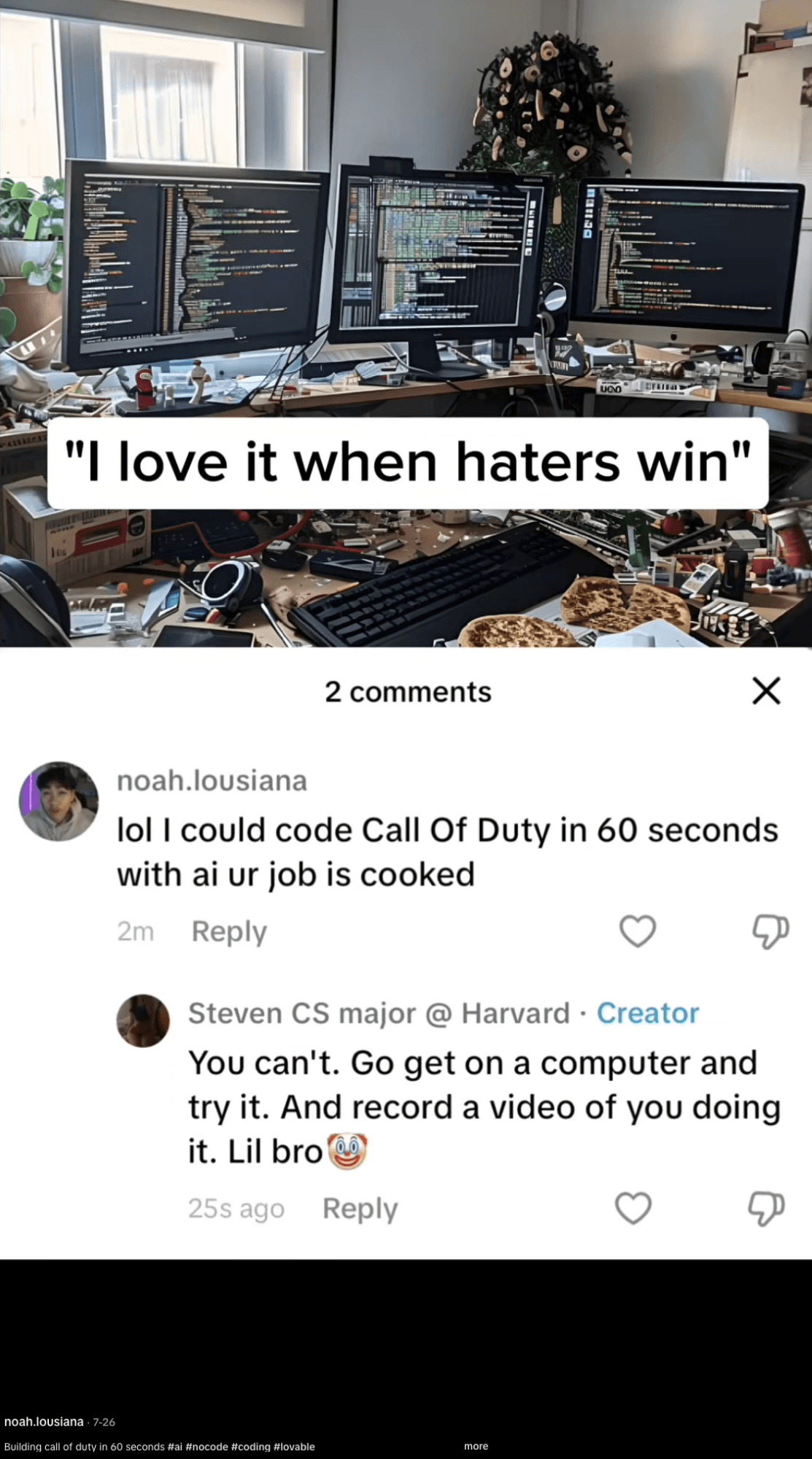 A person holding a smartphone, checking an influencer he likes